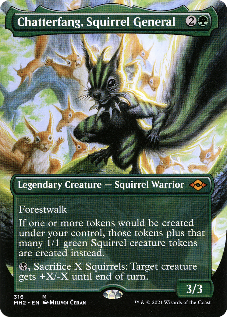 Chatterfang, Squirrel General (Borderless) (MH2-316) - Modern Horizons 2