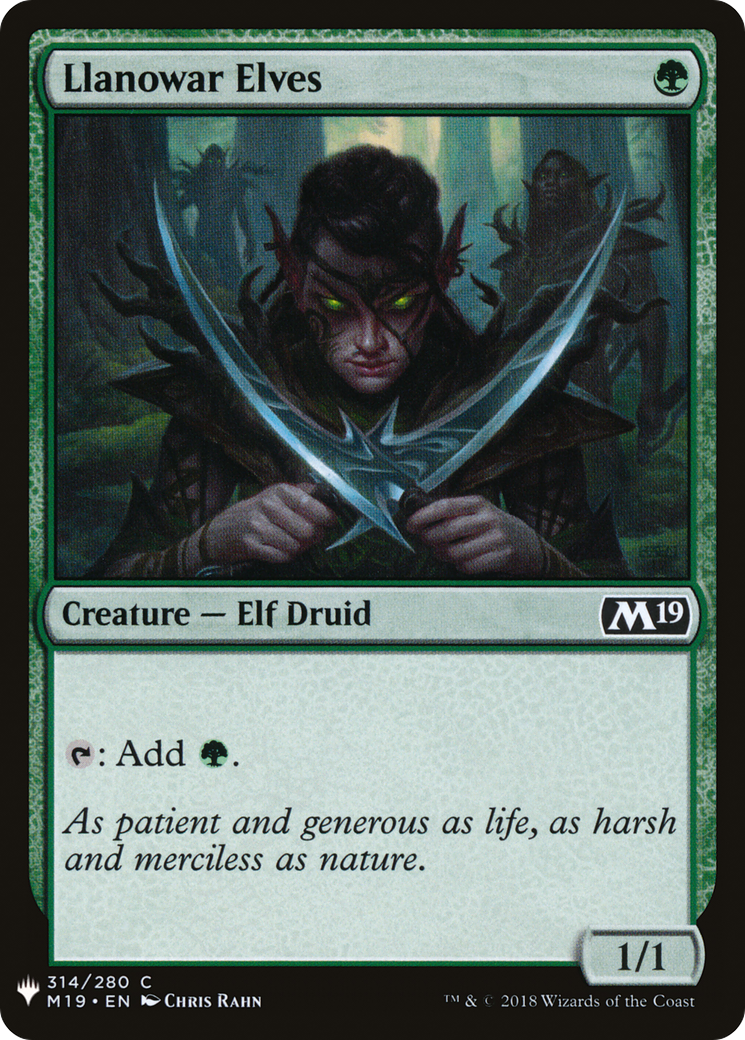 Llanowar Elves (LIST-314) - The List