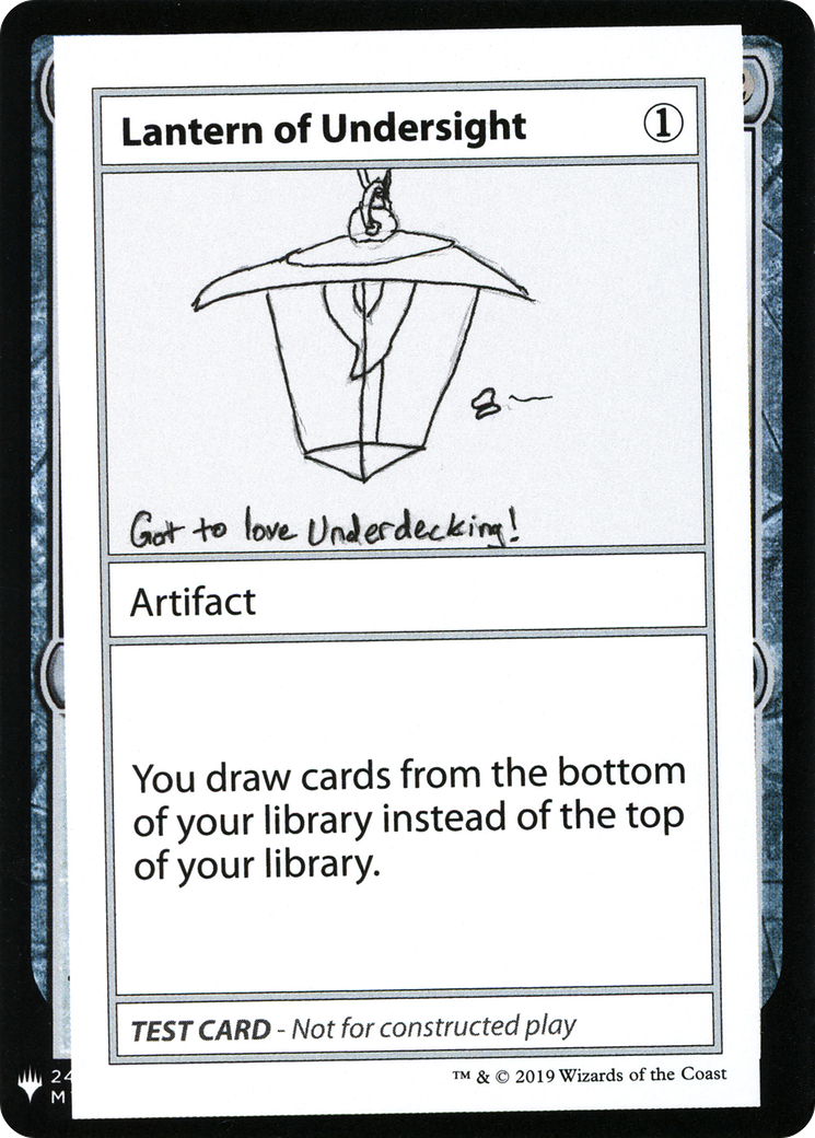 Lantern of Undersight (CMB1-) - Mystery Booster Playtest Cards 2019