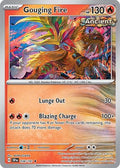 Gouging Fire 038  - Reverse Holofoil SV08 Surging Sparks - Rare