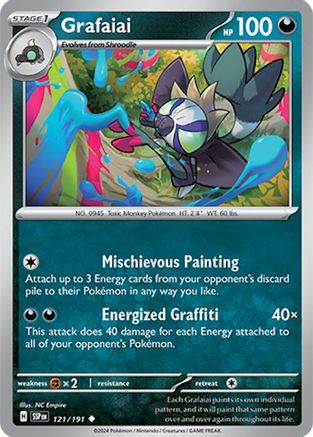 Grafaiai 121  - Reverse Holofoil SV08 Surging Sparks - Uncommon