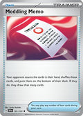 Meddling Memo 181  - Reverse Holofoil SV08 Surging Sparks - Uncommon