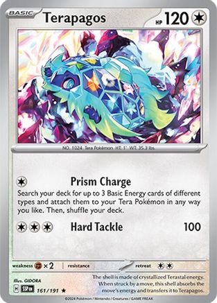 Terapagos 161  - Reverse Holofoil SV08 Surging Sparks - Rare