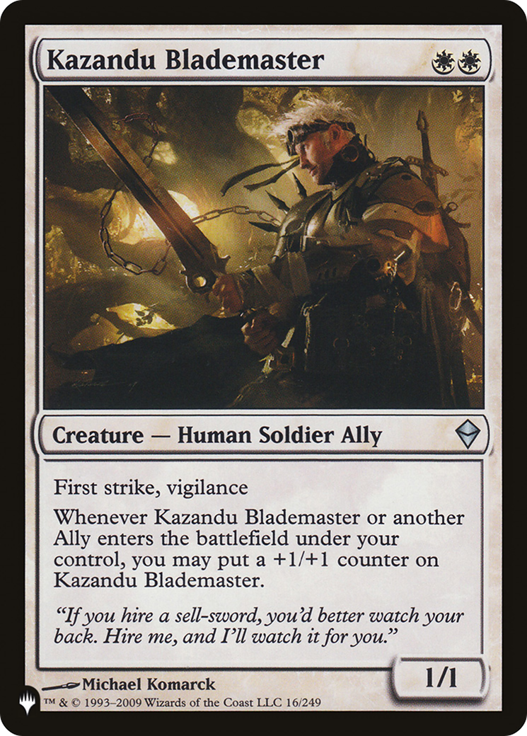 Kazandu Blademaster (LIST-16/249) - The List
