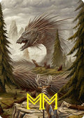 Quilled Greatwurm Art Card (44/54) (Gold-Stamped Signature) (ASFDN-044) - Art Series: Foundations