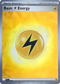 Basic Lightning Energy (Cracked Ice Holo) 012  - Holofoil SVE Scarlet & Violet Energies - Common
