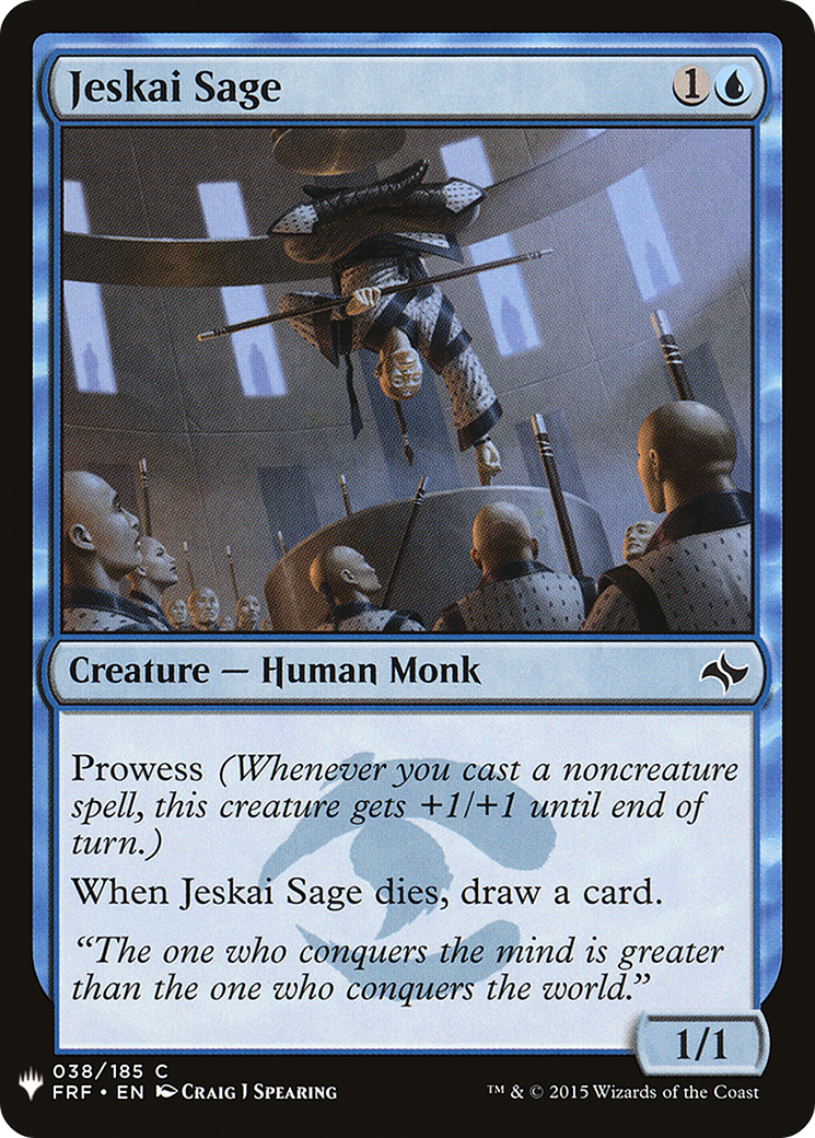 Jeskai Sage (LIST-038) - The List