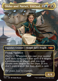 Shiko and Narset, Unified (Borderless) (TDC-007) - Commander: Tarkir: Dragonstorm