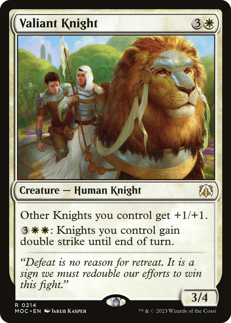 Valiant Knight (MOC-214) - March of the Machine Commander