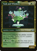 Tusk and Whiskers (Showcase) (Galaxy Foil) (UNF-524) - Unfinity: (Showcase) Foil