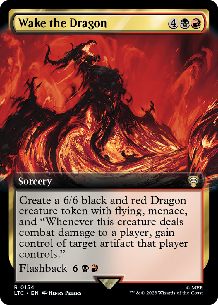 Wake the Dragon (Extended Art) (LTC-154) - Tales of Middle-earth Commander: (Extended Art) Foil