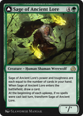 Sage of Ancient Lore // Werewolf of Ancient Hunger (SIR-211) - Shadows over Innistrad Remastered