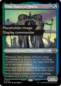 Omo, Queen of Vesuva (Display Commander) (Ripple Foil) - Thick Stock (M3C-149) - Modern Horizons 3 Commander Foil