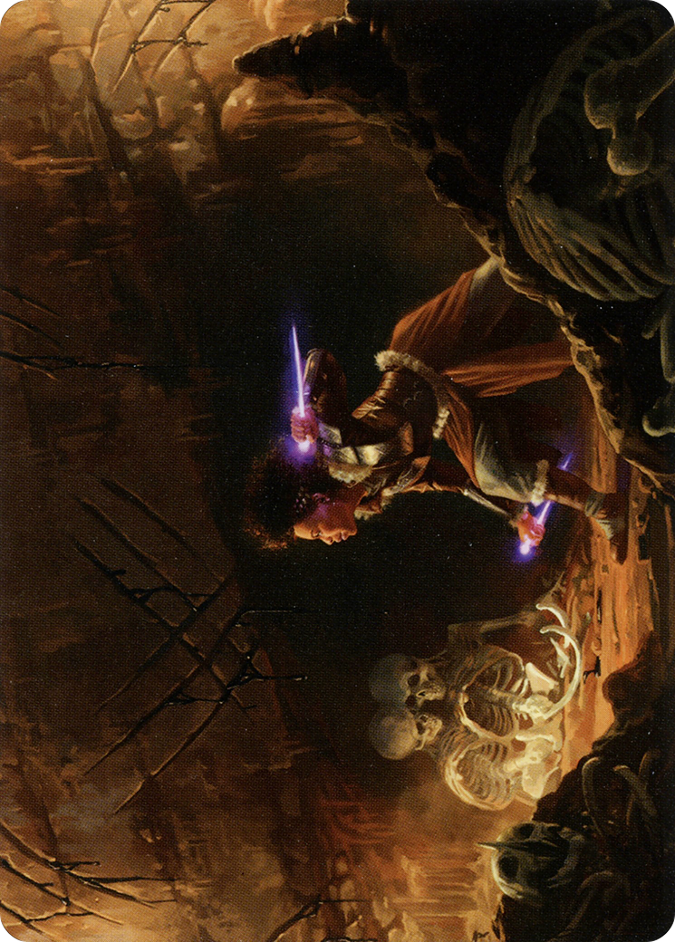 Dogged Pursuit // Dogged Pursuit (ASKHM-021) - Art Series: Kaldheim (Borderless) Foil