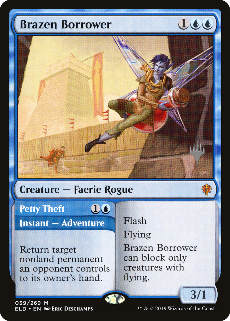 Brazen Borrower (PPELD-039) - Throne of Eldraine Promos Foil