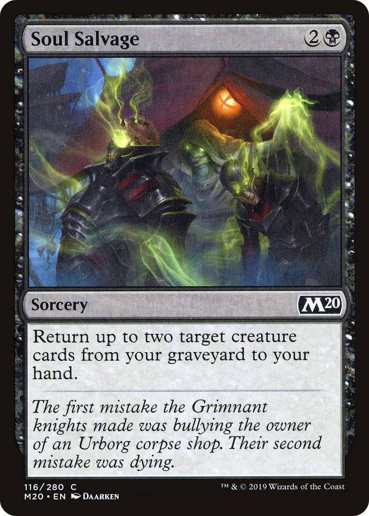 Soul Salvage (M20-116) - Core Set 2020 Foil