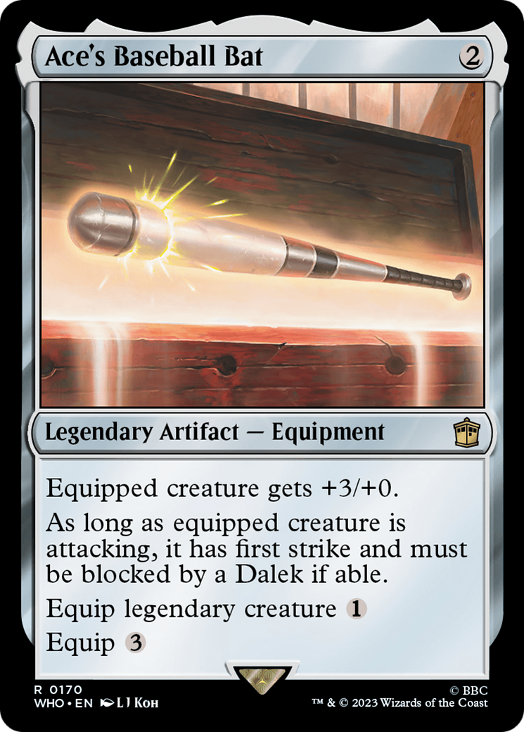 Ace's Baseball Bat (WHO-170) - Doctor Who