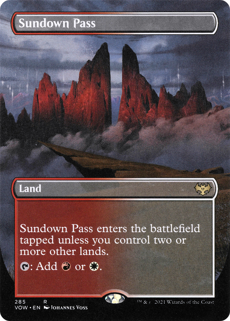 Sundown Pass (Borderless) (VOW-285) - Innistrad: Crimson Vow