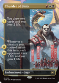 Thunder of Unity (Borderless) (TDM-391) - Tarkir: Dragonstorm: (enchantment)