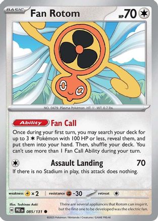 Fan Rotom 085  - Reverse Holofoil SV Prismatic Evolutions - Common