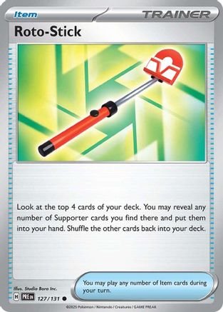 Roto-Stick 127  - Reverse Holofoil SV Prismatic Evolutions - Common
