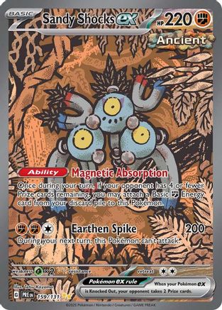 Sandy Shocks ex 159/131  - Holofoil SV Prismatic Evolutions - Special Illustration Rare