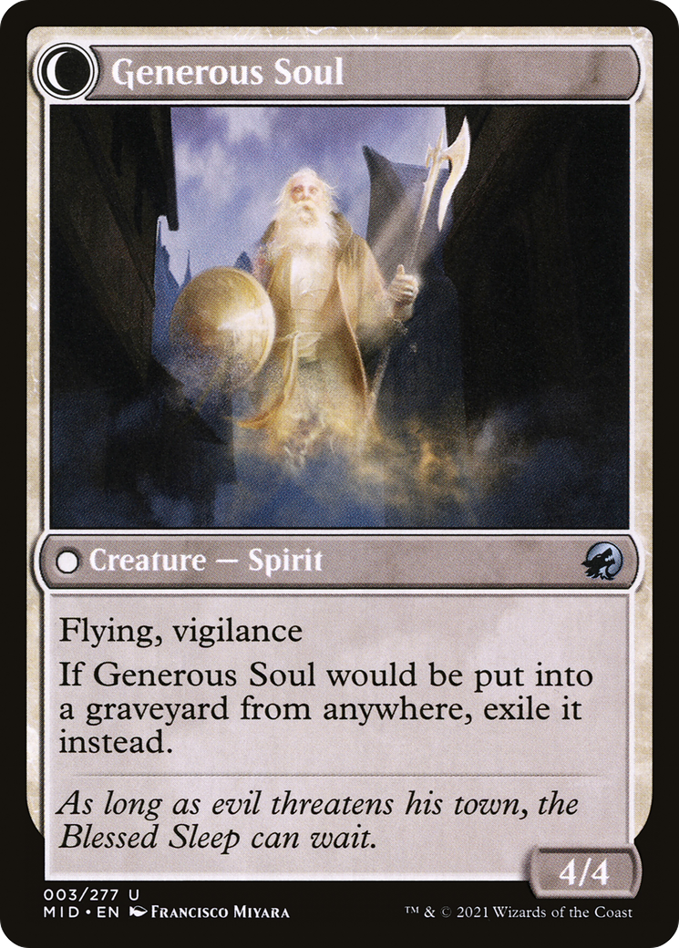 Beloved Beggar (MID-003) - Innistrad: Midnight Hunt: (Double Faced Transform) Foil