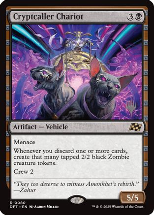Cryptcaller Chariot (PPDFT-080) - Promo Pack: Aetherdrift Foil