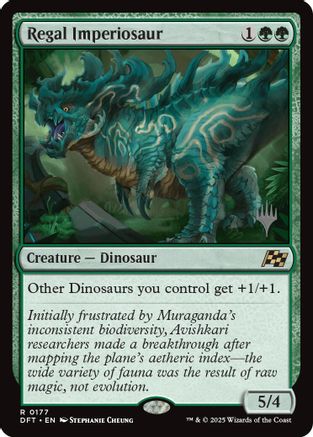 Regal Imperiosaur (PPDFT-177) - Promo Pack: Aetherdrift Foil