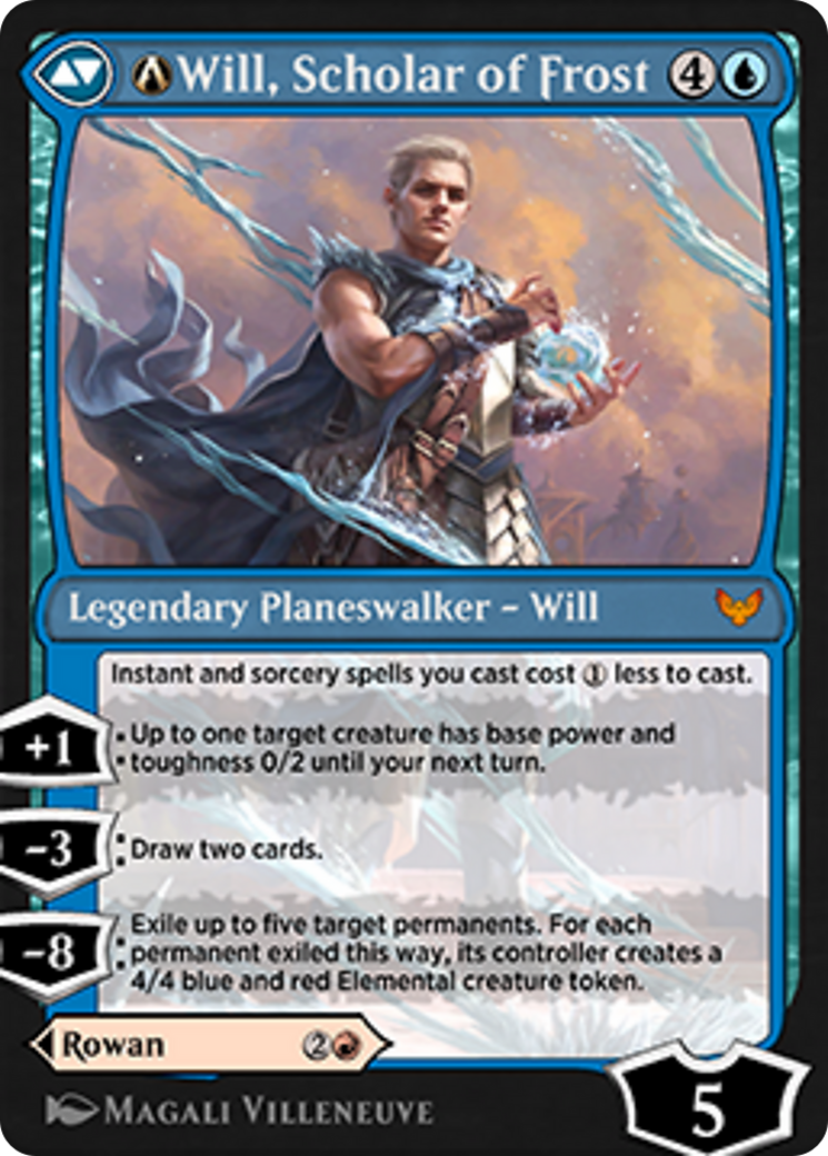 A-Rowan, Scholar of Sparks // A-Will, Scholar of Frost (STX-A-156) - Strixhaven: School of Mages