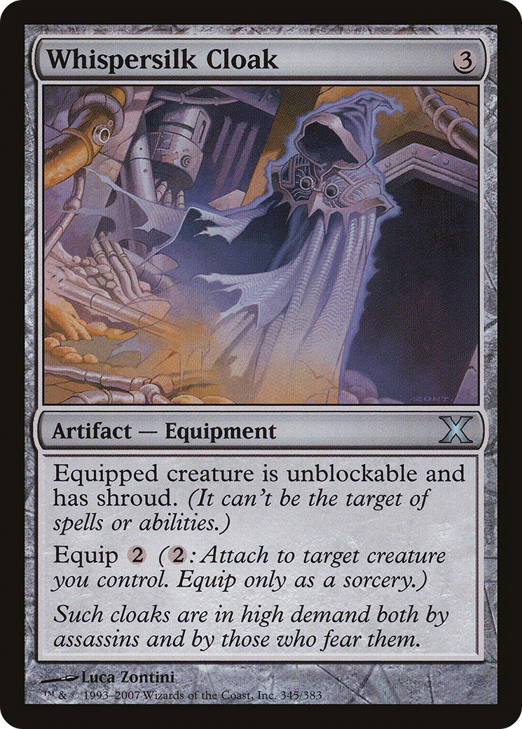 Whispersilk Cloak (10E-345) - Tenth Edition
