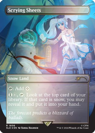 Scrying Sheets (Rainbow Foil) (SLD-1606) - Secret Lair Drop Series Foil