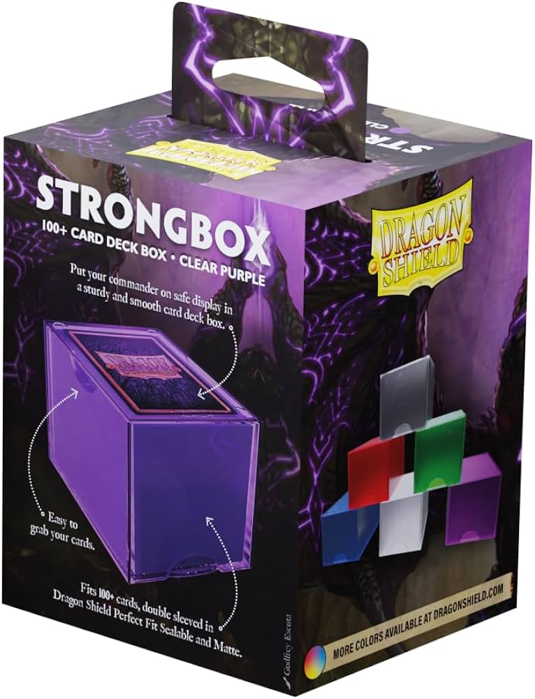 Dragon Shield Strongbox Clear Purple