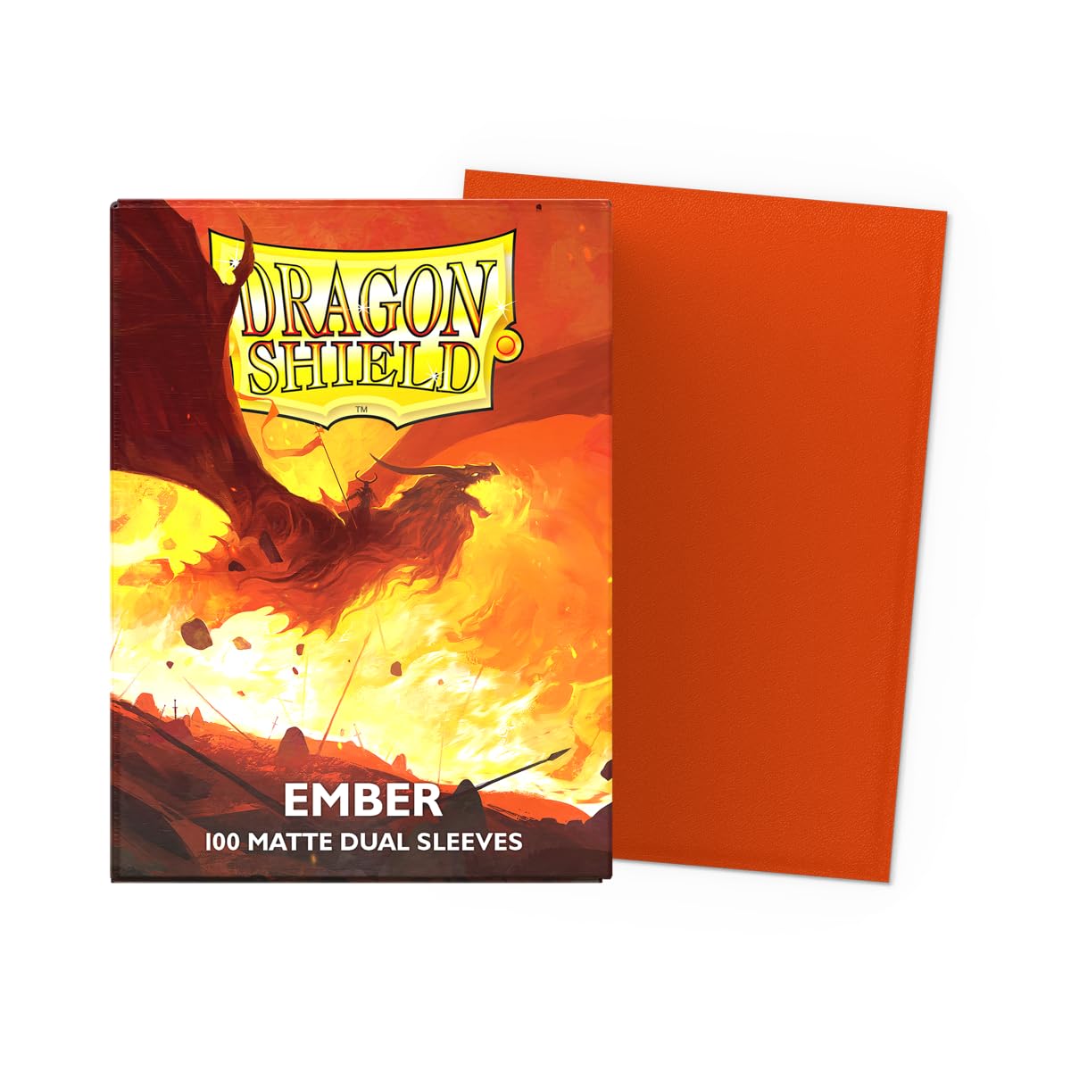 DRAGON SHIELD SLEEVES DUAL MATTE EMBER 100CT