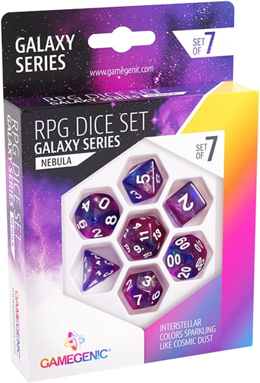 Dice: 7 pc: Galaxy Series: Nebula