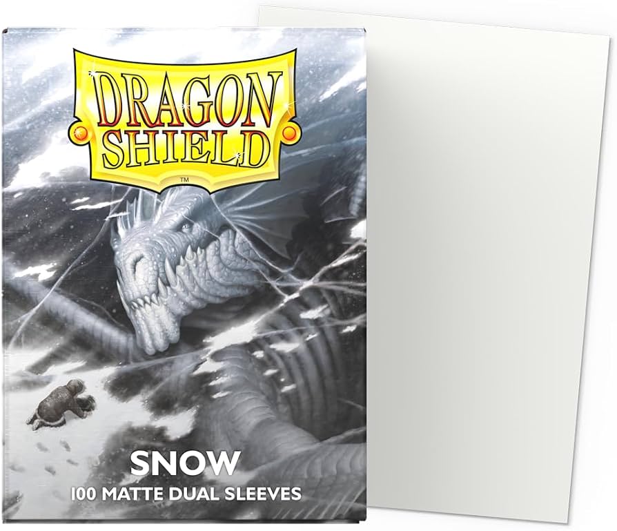 DRAGON SHIELD SLEEVES DUAL MATTE SNOW 100CT