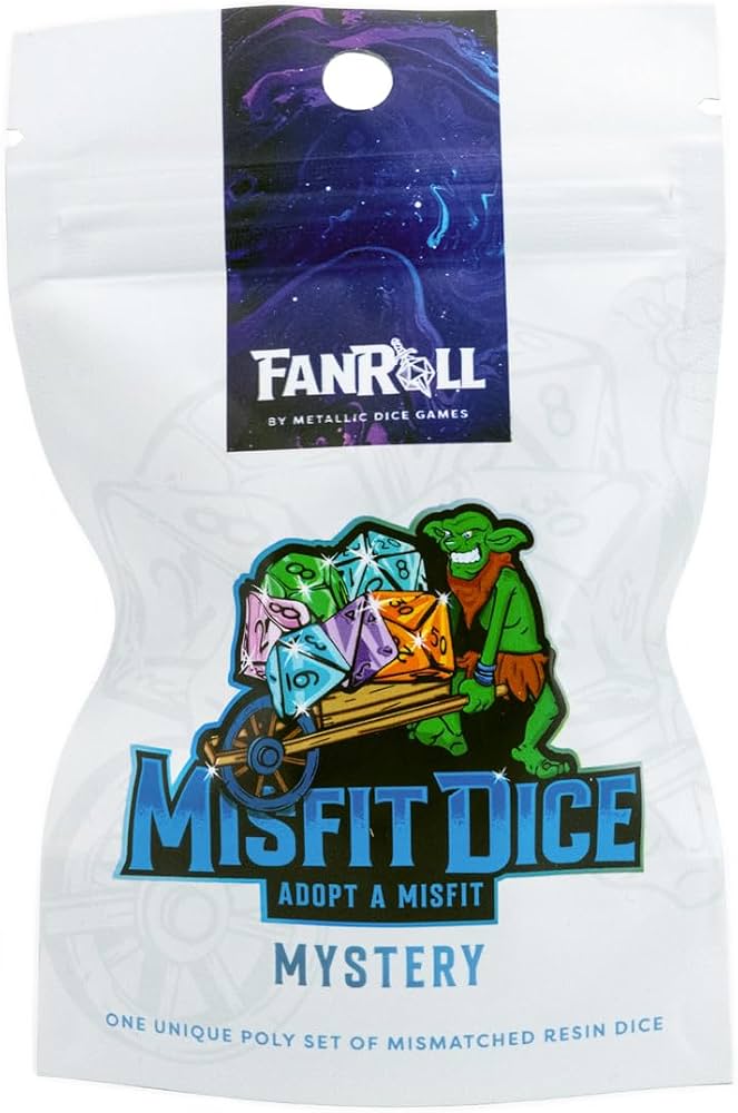 Dice: 7 pc: 16 mm : Resin: Mystery Misfit Set