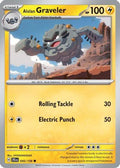 Alolan Graveler 045  - Reverse Holofoil SV09 Journey Together - Common