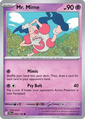 Mr. Mime 058  - Reverse Holofoil SV09 Journey Together - Common