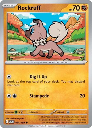 Rockruff 084  SV09 Journey Together - Common