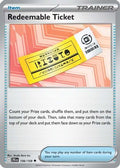 Redeemable Ticket 156  - Reverse Holofoil SV09 Journey Together - Uncommon
