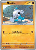 Meditite 099  - Reverse Holofoil SV10 Destined Rivals - Common