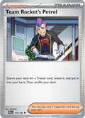 Team Rocket's Petrel 176/182  - Reverse Holofoil SV10 Destined Rivals - Uncommon