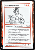 Tibalt the Chaotic (CMB1-) - Mystery Booster Playtest Cards 2019