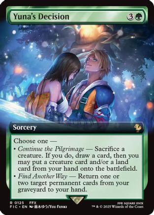 Yuna's Decision (Extended Art) (FIC-125) - Commander: FINAL FANTASY
