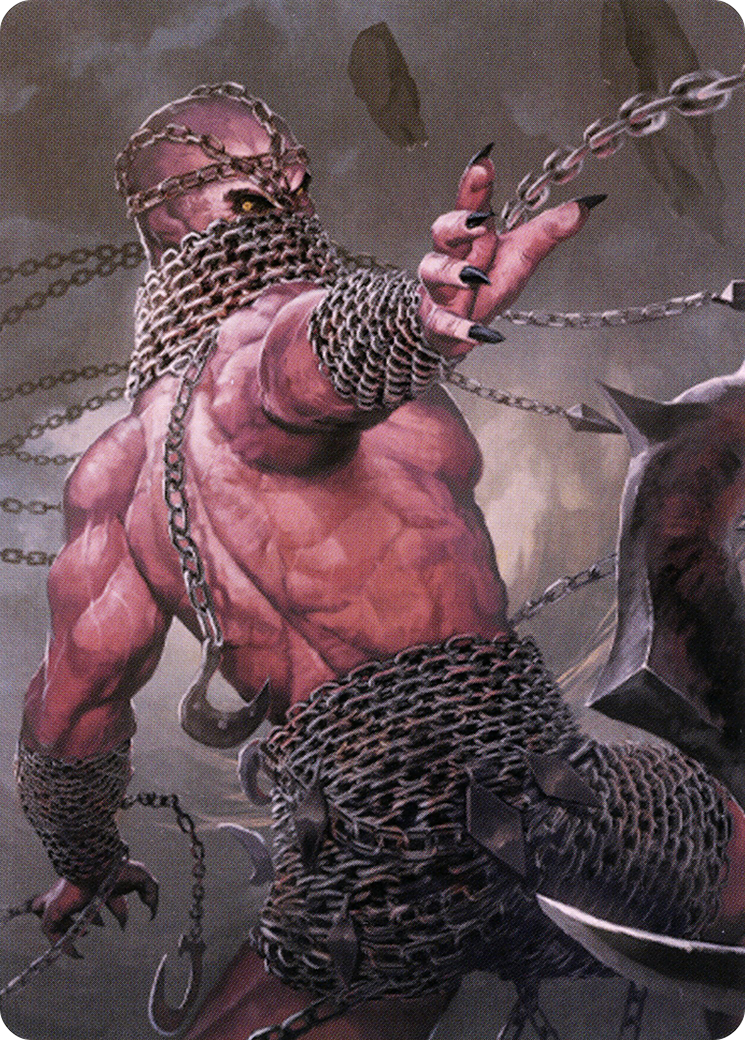 Chain Devil // Chain Devil (ACLB-008) - Battle for Baldur's Gate Art Series (Borderless) Foil