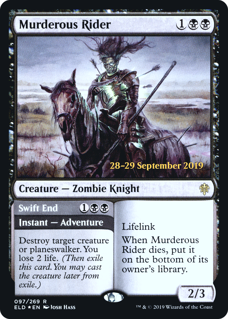 Murderous Rider (PRE-097) - Throne of Eldraine Promos Foil