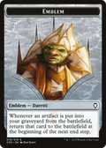 Emblem - Daretti, Scrap Savant (CM2-018) - Commander Anthology Volume II Tokens