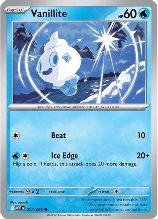 Vanillite 027  SV White Flare - Common