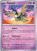 Sigilyph 038  - Reverse Holofoil SV White Flare - Uncommon